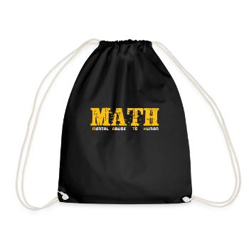 Math teacher - Drawstring Bag - black - Front