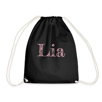 Lia - Turnbeutel - Schwarz - Vorne