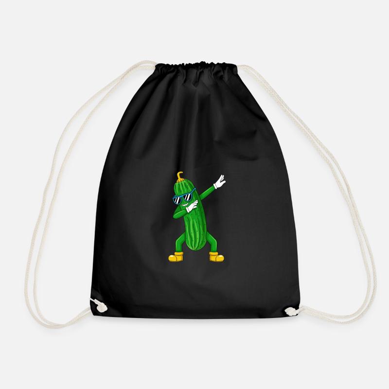 Dabbing Gurke Dab Tanz Geschenk Geburtstag - Turnbeutel - Schwarz