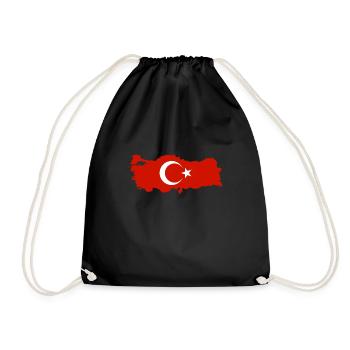 Türkei - Turnbeutel - Schwarz - Vorne