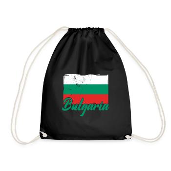 Bulgaria Bulgarian Flag Sofia Holidays Balkans - Drawstring Bag - black - Front