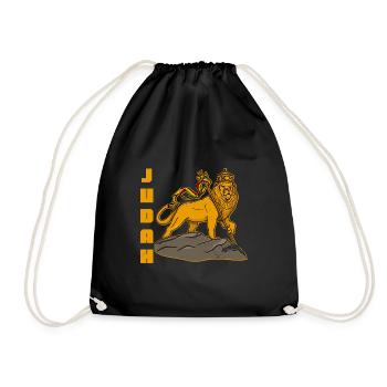 Afrika Löwe von Kuda Judah Rastafari Kultur Kultur - Turnbeutel - Schwarz - Vorne