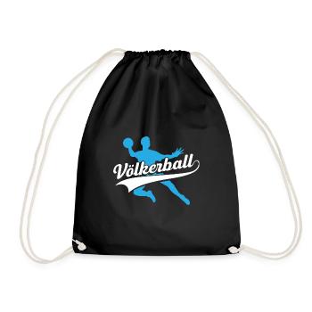 Dodgeball Funny Gift Sports Teacher - Drawstring Bag - black - Front