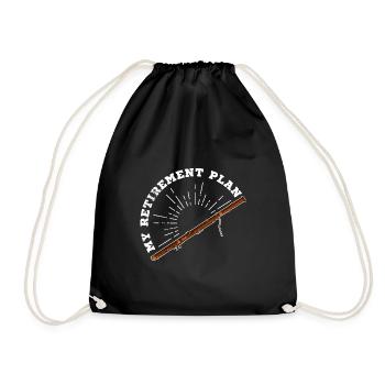 École de musique Orchestre Basson Clarinette Musicien - Sac de sport léger - noir - Devant