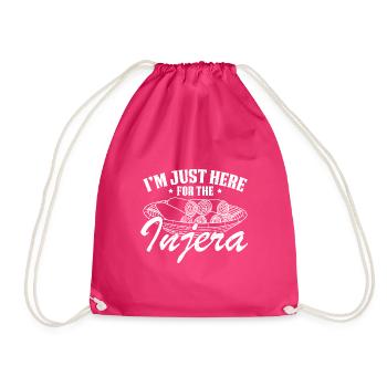 Injera National Gericht Afrika Äthiopien Sudan - Turnbeutel - Fuchsia - Vorne