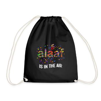 Alaaf Is In The Air Need Karneval Lieblingslied - Turnbeutel - Schwarz - Vorne