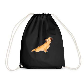 French Bulldog - Frenchie - French Bulldog - Drawstring Bag - black - Front
