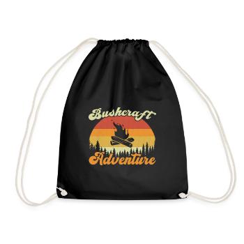 Bushcraft Adventure / Bushcraft - Drawstring Bag - black - Front