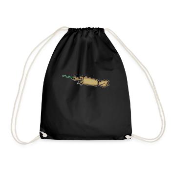 Spanish Cracker Firecracker - Drawstring Bag - black - Front