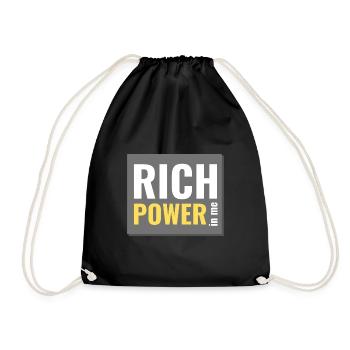 un pouvoir riche en moi - Sac de sport léger - noir - Devant