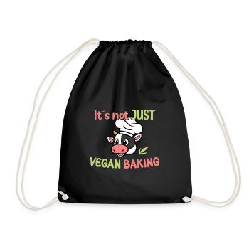 Ce n’est pas seulement de la pâtisserie végétalienne - Sac de sport léger - noir - Devant