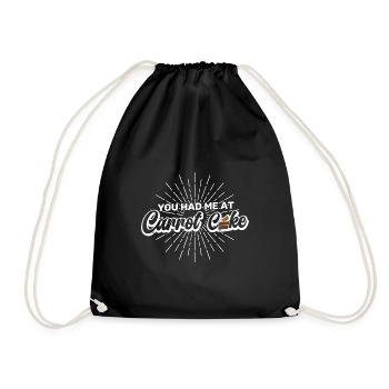 Pastry Carrot Cake Recipe Dessert - Drawstring Bag - black - Front