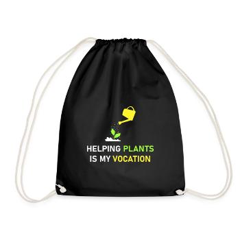 Aider les plantes est ma vocation - Sac de sport léger - noir - Devant