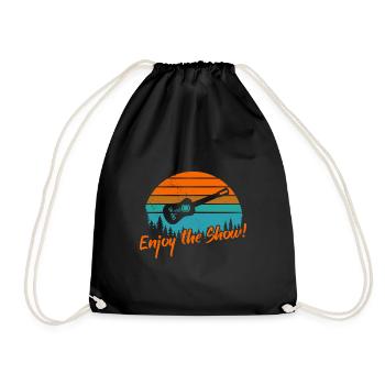 Enjoy the Show / Guitar - Drawstring Bag - black - Front