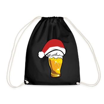 Fête de Noël Bière du Père Noël - Sac de sport léger - noir - Devant