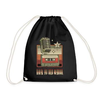 Retour à la vieille école - Sac de sport léger - noir - Devant