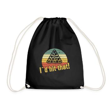 J’aurais frappé ça / Billard Snooker - Sac de sport léger - noir - Devant