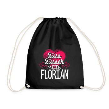 FLORIAN - süss - Turnbeutel - Schwarz - Vorne