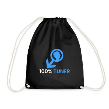100% Tuner - Turnbeutel - Schwarz - Vorne