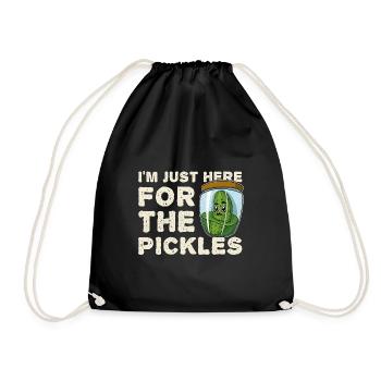 Cornichons Fruit Marinage Concombres Jardin fruitier - Sac de sport léger - noir - Devant