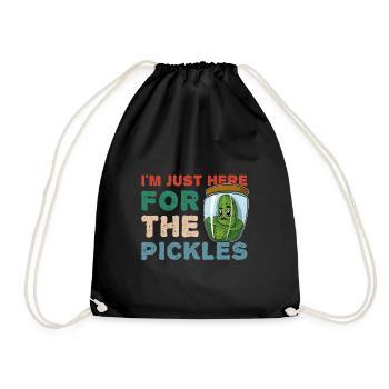 Cornichons Fruit Marinage Concombres Jardin fruitier - Sac de sport léger - noir - Devant