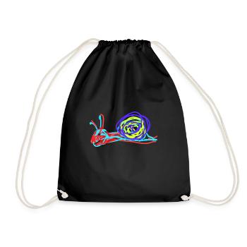 Snail Nudibranch - Drawstring Bag - black - Front