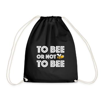 | abeilles ou non-abeilles Être ou ne pas être - Sac de sport léger - noir - Devant