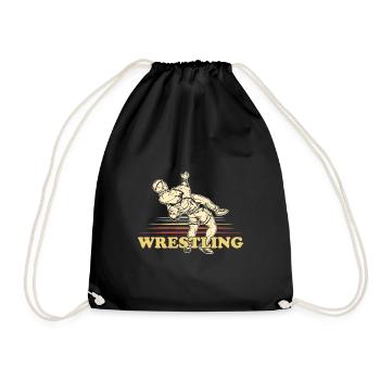 Kämpfer Wrestling Wrestler Suplex Ringertrikot - Turnbeutel - Schwarz - Vorne