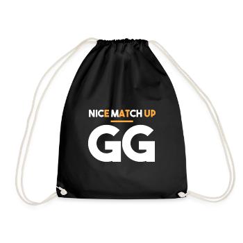 Nice game - GG - Drawstring Bag - black - Front