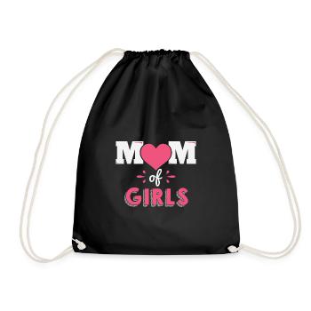 Mère de fille cadeau de fête des mères - Sac de sport léger - noir - Devant