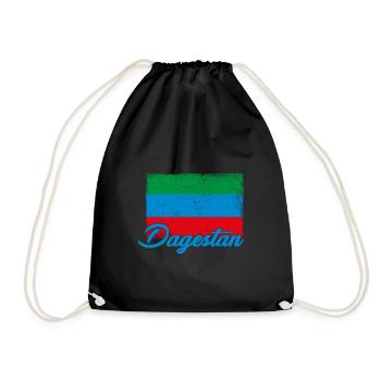 Dagestanisch Flagge Dagestan Adler Urlaub - Turnbeutel - Schwarz - Vorne
