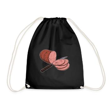 Bologna Italia Italienische Küche Wurst Essen - Turnbeutel - Schwarz - Vorne