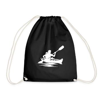 Kayak de rivière Bateau Équipement de relaxation - Sac de sport léger - noir - Devant