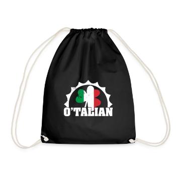 Italie Italiens Accueil Origine Cadeau - Sac de sport léger - noir - Devant