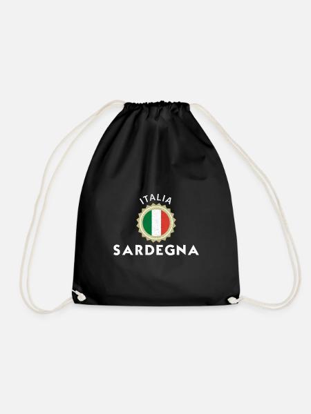 Italia Sardegna Island Mediterranean Holiday Dicton - Sac de sport léger - noir
