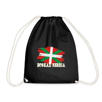 Baskenland Basco Spanien Euskal Herria Euzkadi - Turnbeutel - Schwarz - Vorne