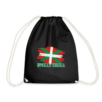 Baskenland Basco Spanien Euskal Herria Euzkadi - Turnbeutel - Schwarz - Vorne
