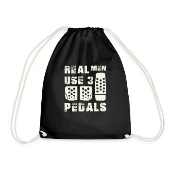 Real Men Pedals Shirts - Sac de sport léger - noir - Devant