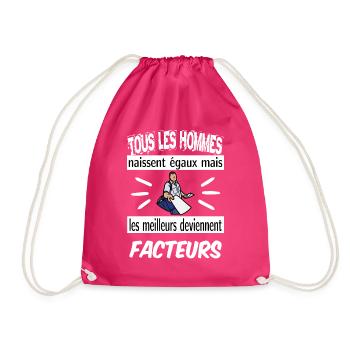 les meilleurs deviennent facteurs - Sac de sport léger - fuchsia - Devant