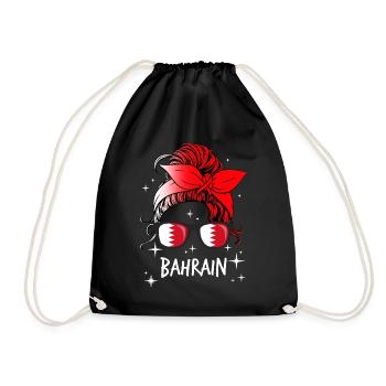 Bahrain - Drawstring Bag - black - Front