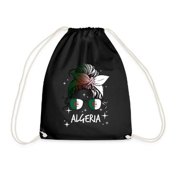 Algeria - Drawstring Bag - black - Front