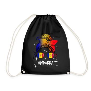 Andorra - Turnbeutel - Schwarz - Vorne