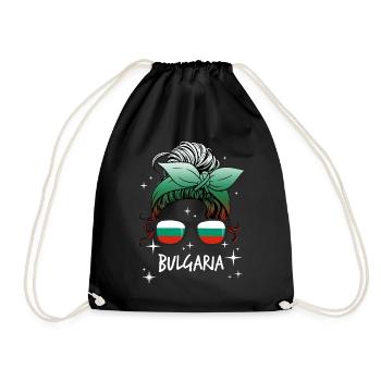 Bulgarien - Turnbeutel - Schwarz - Vorne