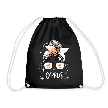 Cyprus - Drawstring Bag - black - Front