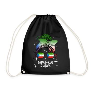 Guinée équatoriale - Sac de sport léger - noir - Devant