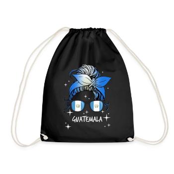 Guatemala - Drawstring Bag - black - Front