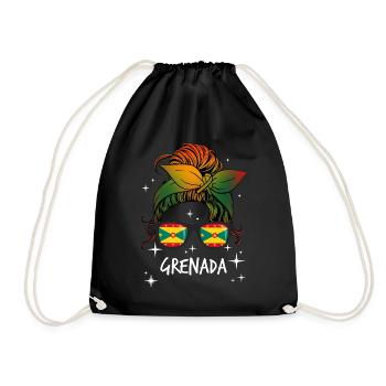 Grenada - Drawstring Bag - black - Front