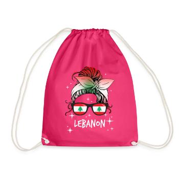Lebanon - Drawstring Bag - fuchsia - Front
