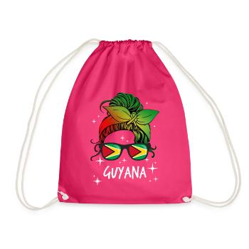 Guyana - Drawstring Bag - fuchsia - Front