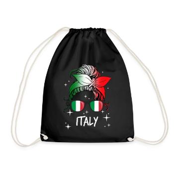 Italie - Sac de sport léger - noir - Devant